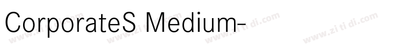 CorporateS Medium字体转换